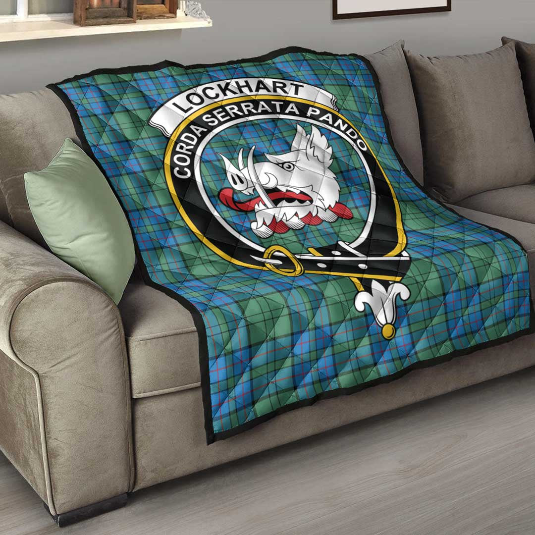 Lockhart Modern Tartan Crest Quilt