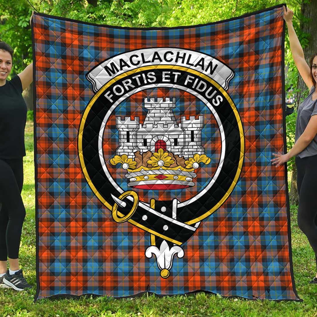 MacLachlan Ancient Tartan Crest Quilt