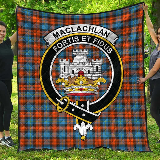 MacLachlan Ancient Tartan Crest Quilt