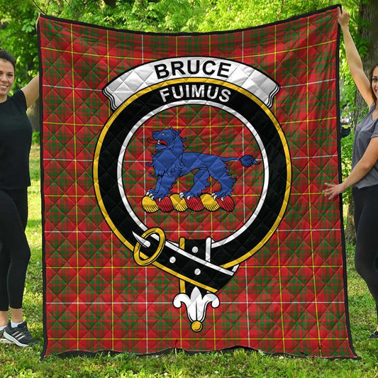 Bruce Modern Tartan Crest Quilt