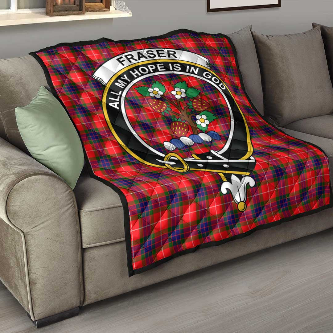 Fraser Modern Tartan Crest Quilt