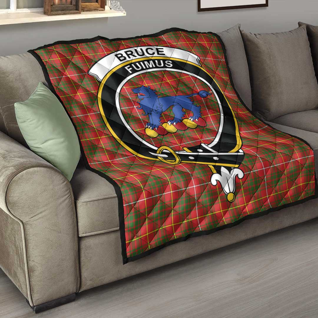 Bruce Modern Tartan Crest Quilt