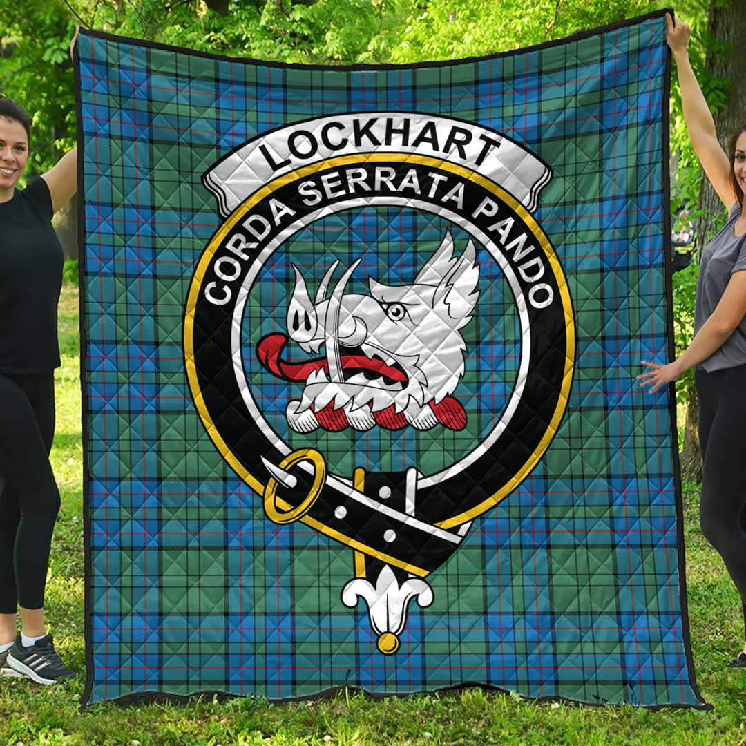 Lockhart Modern Tartan Crest Quilt