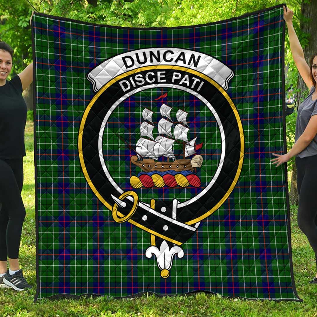 Duncan Modern Tartan Crest Quilt