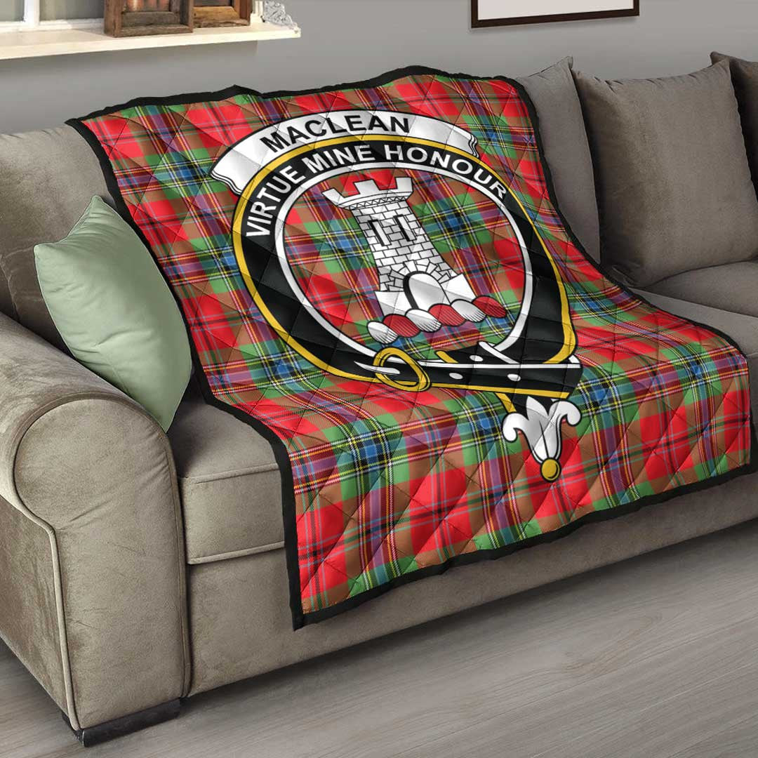 MacLean of Duart Modern Tartan Crest Quilt