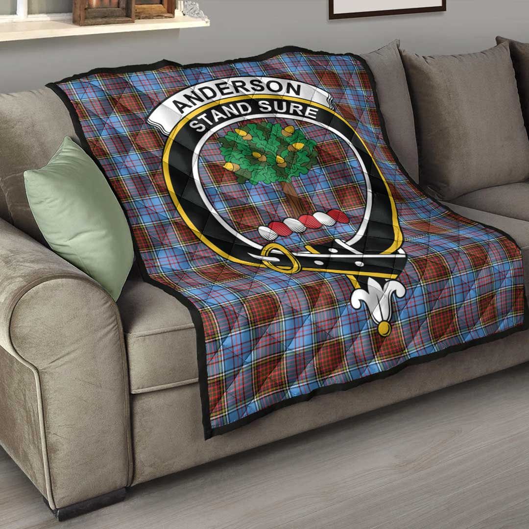 Anderson Modern Tartan Crest Quilt