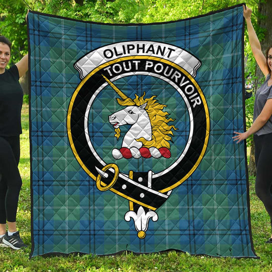 Oliphant Ancient Tartan Crest Quilt