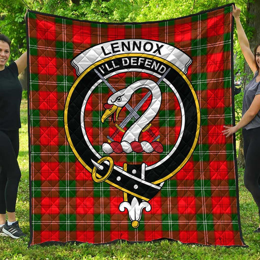 Lennox Modern Tartan Crest Quilt