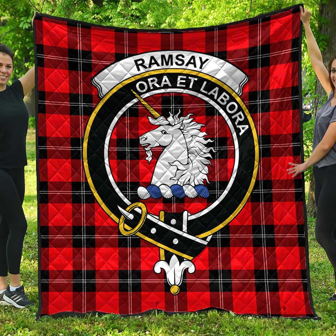 Ramsay Modern Tartan Crest Quilt