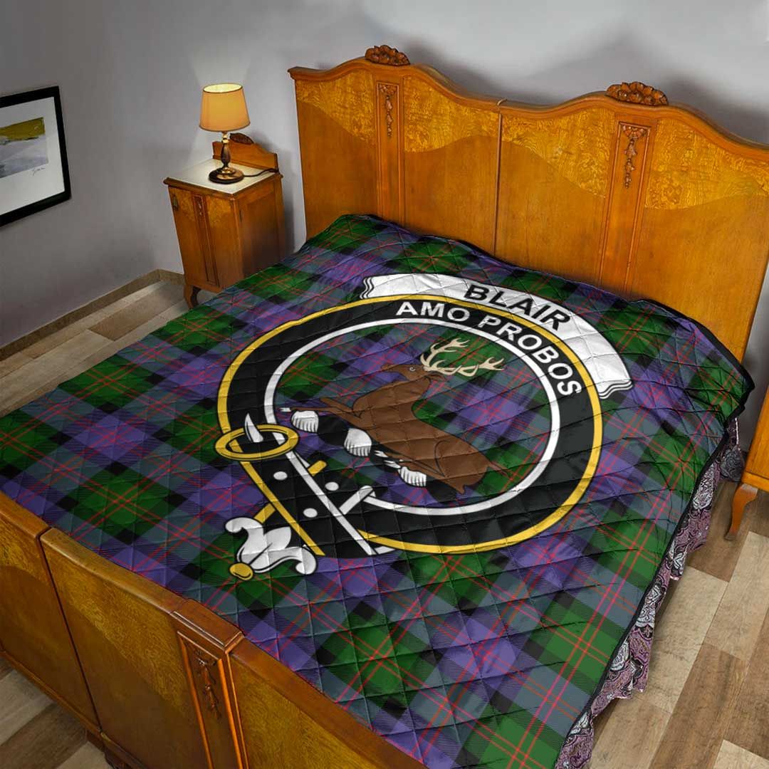 Blair Modern Tartan Crest Quilt