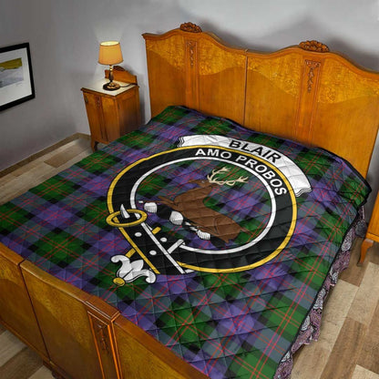 Blair Modern Tartan Crest Quilt