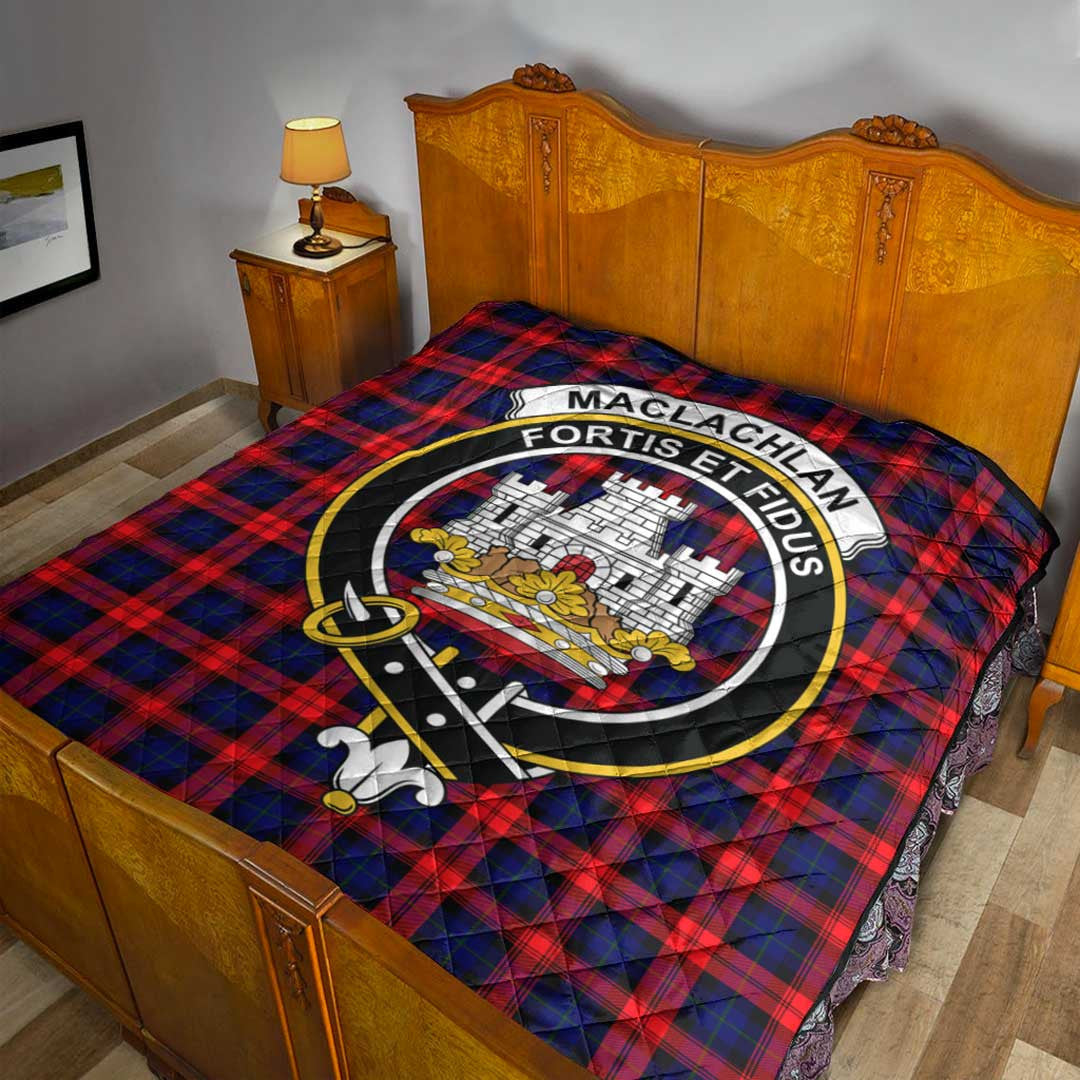 MacLachlan Modern Tartan Crest Quilt