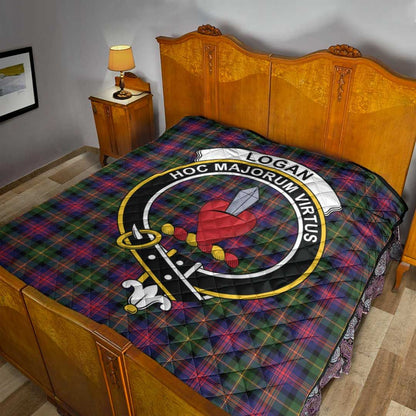 Logan Modern Tartan Crest Quilt