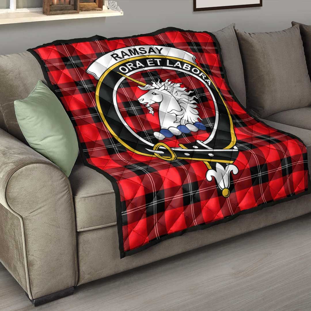 Ramsay Modern Tartan Crest Quilt