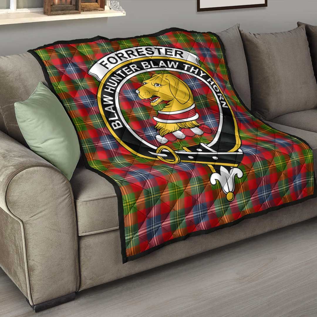 Forrester Tartan Crest Quilt