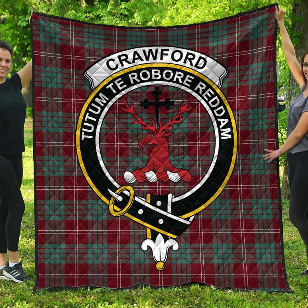 Crawford Modern Tartan Crest Quilt