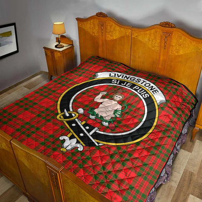 Livingstone Modern Tartan Crest Quilt