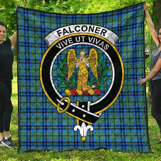 Falconer Tartan Crest Quilt