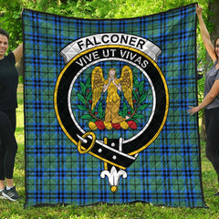 Falconer Tartan Crest Quilt