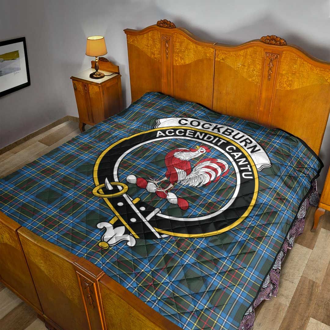 Cockburn Modern Tartan Crest Quilt