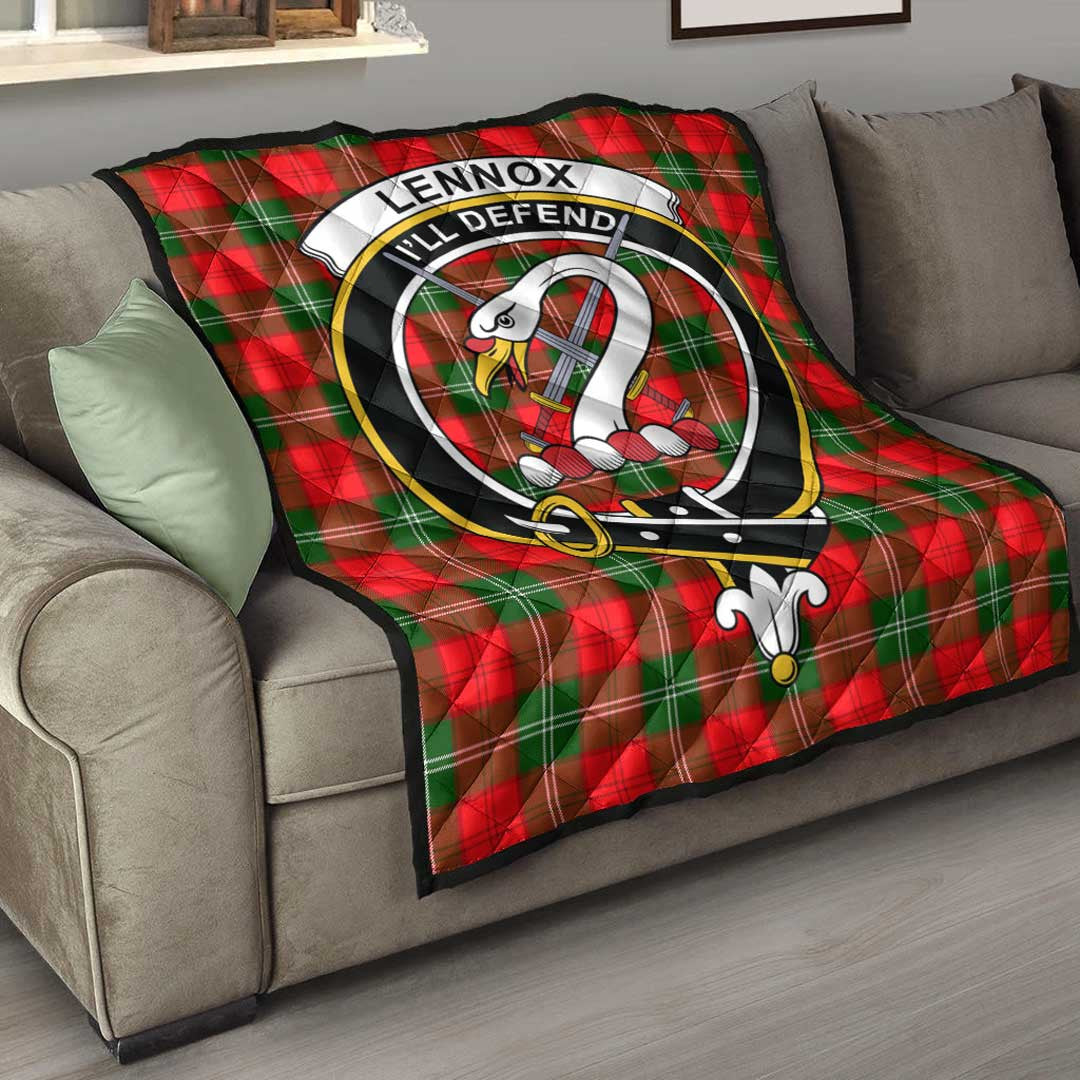 Lennox Modern Tartan Crest Quilt