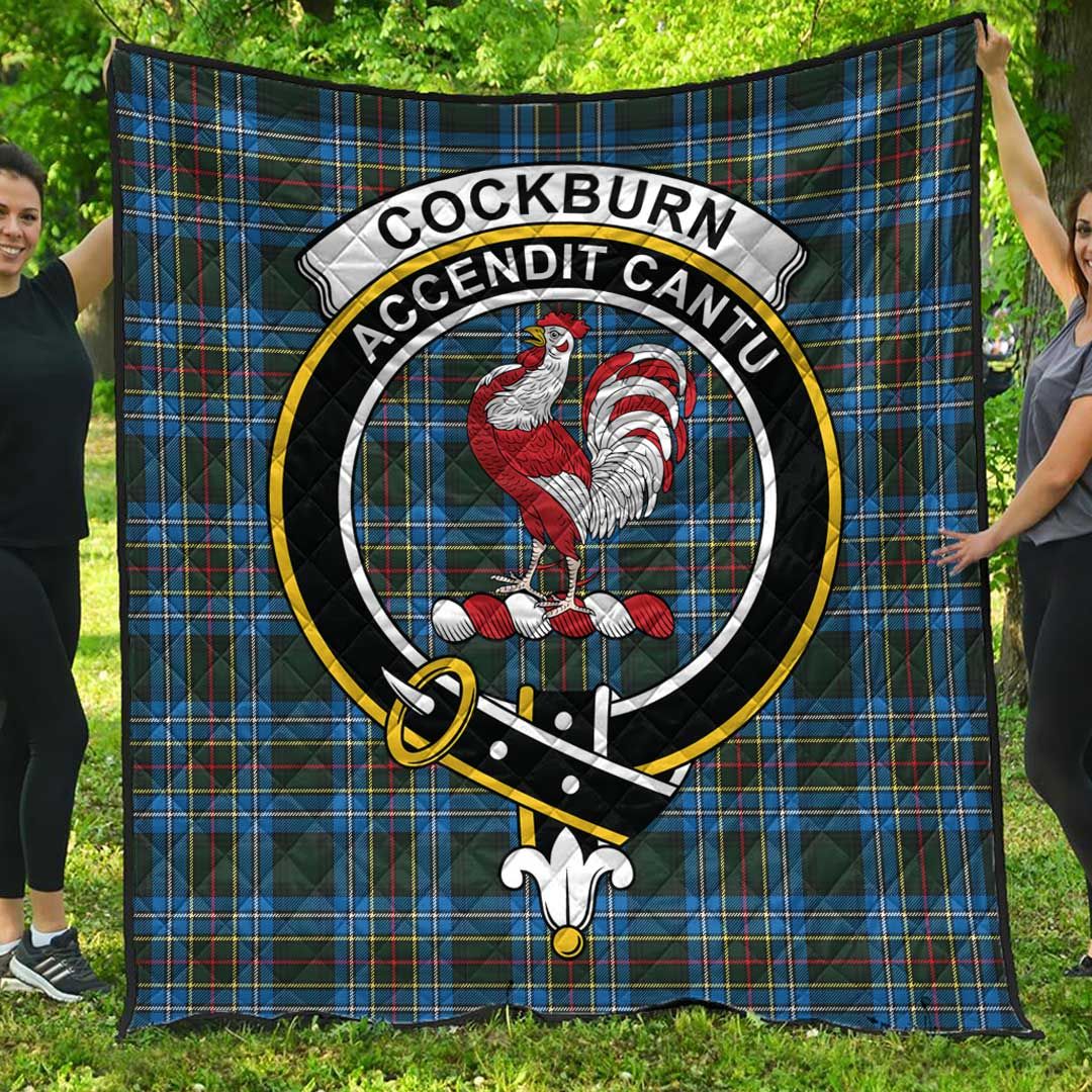 Cockburn Modern Tartan Crest Quilt