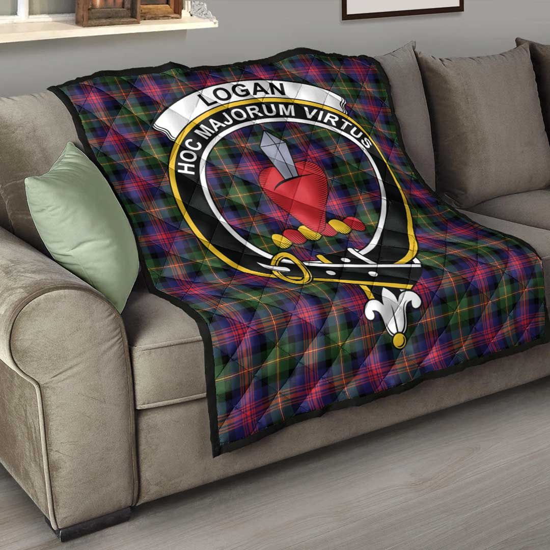 Logan Modern Tartan Crest Quilt