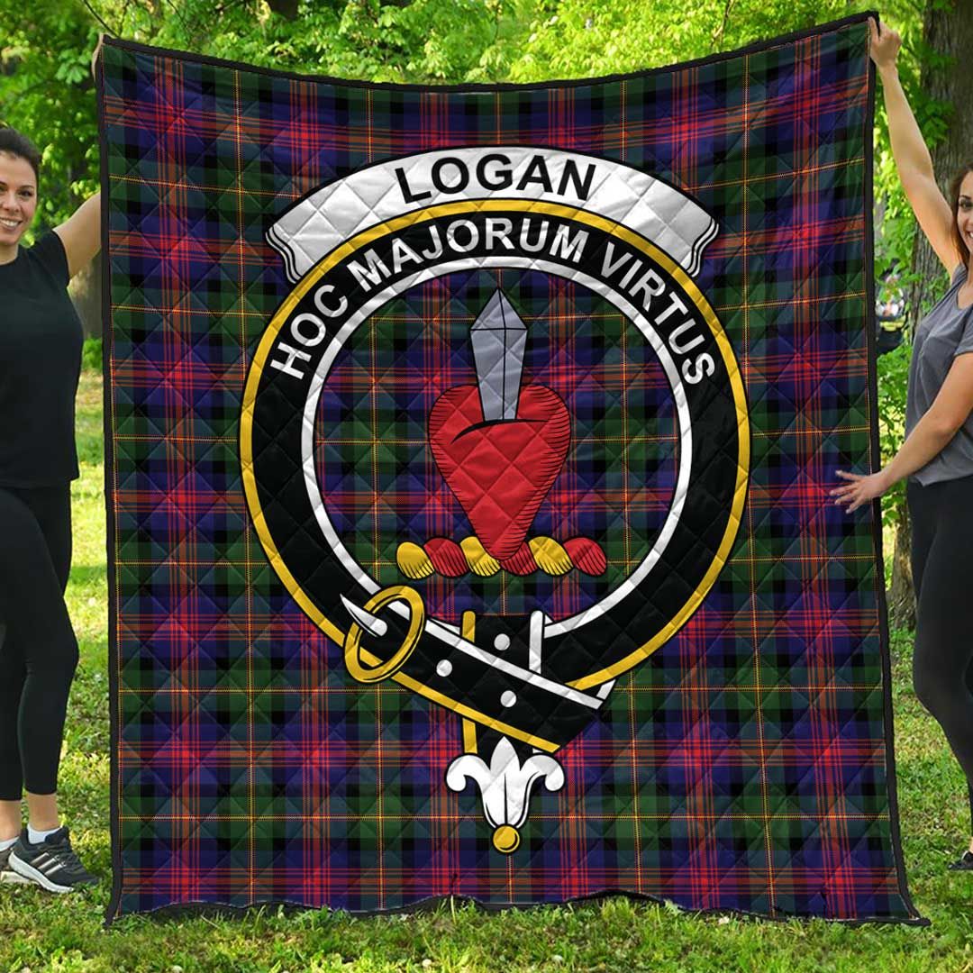 Logan Modern Tartan Crest Quilt