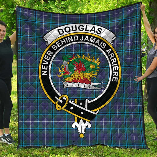 Douglas Modern Tartan Crest Quilt