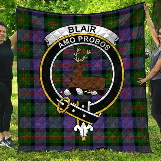 Blair Modern Tartan Crest Quilt