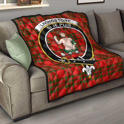 Livingstone Modern Tartan Crest Quilt