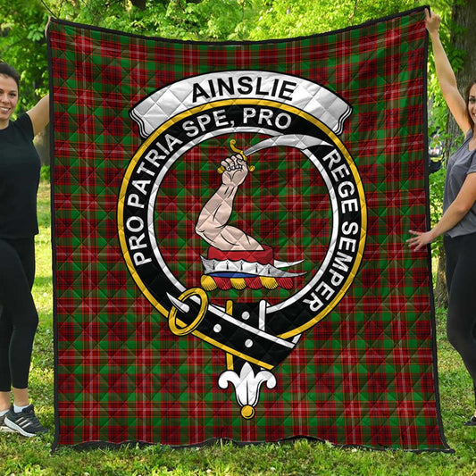 Ainslie Tartan Crest Quilt