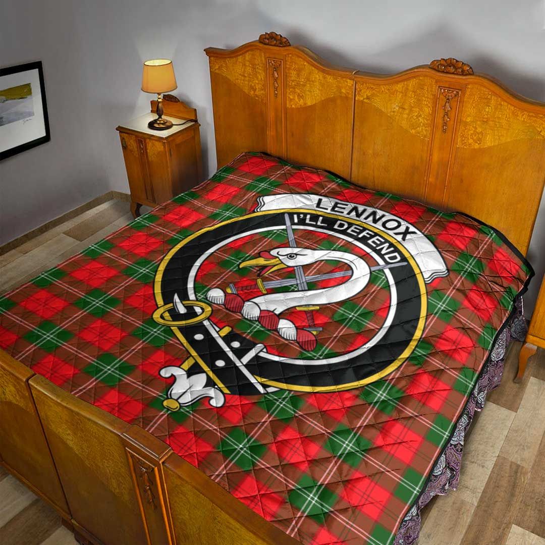 Lennox Modern Tartan Crest Quilt