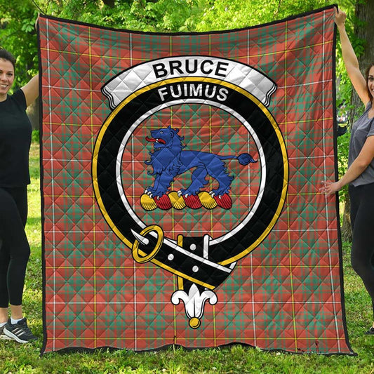 Bruce Ancient Tartan Crest Quilt