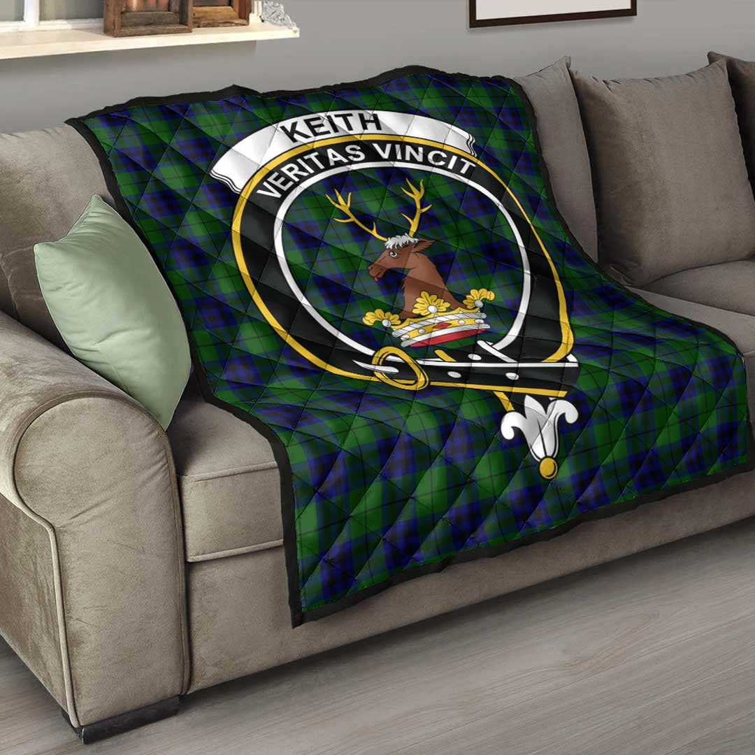 Keith Modern Tartan Crest Quilt