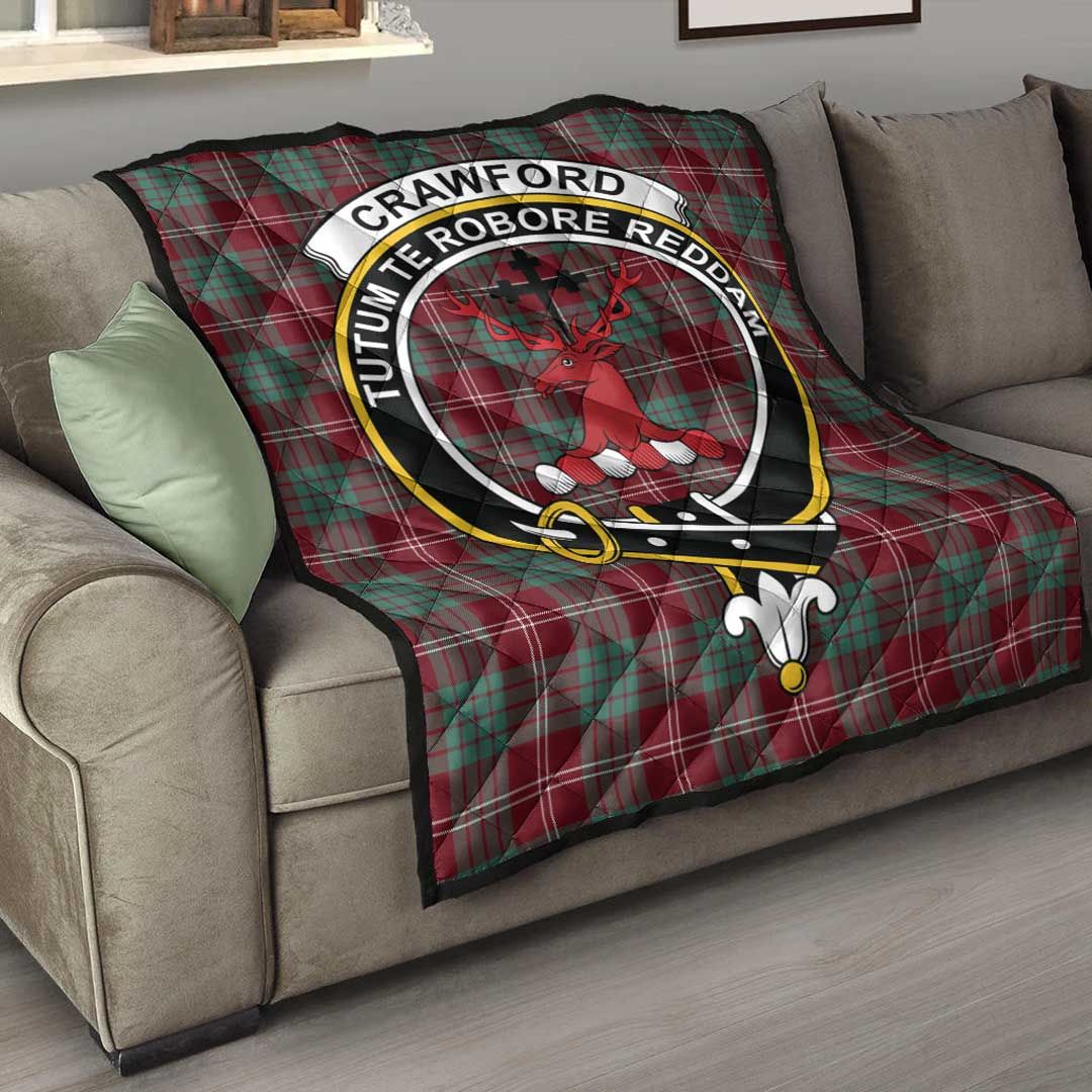 Crawford Modern Tartan Crest Quilt