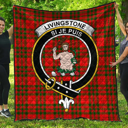 Livingstone Modern Tartan Crest Quilt