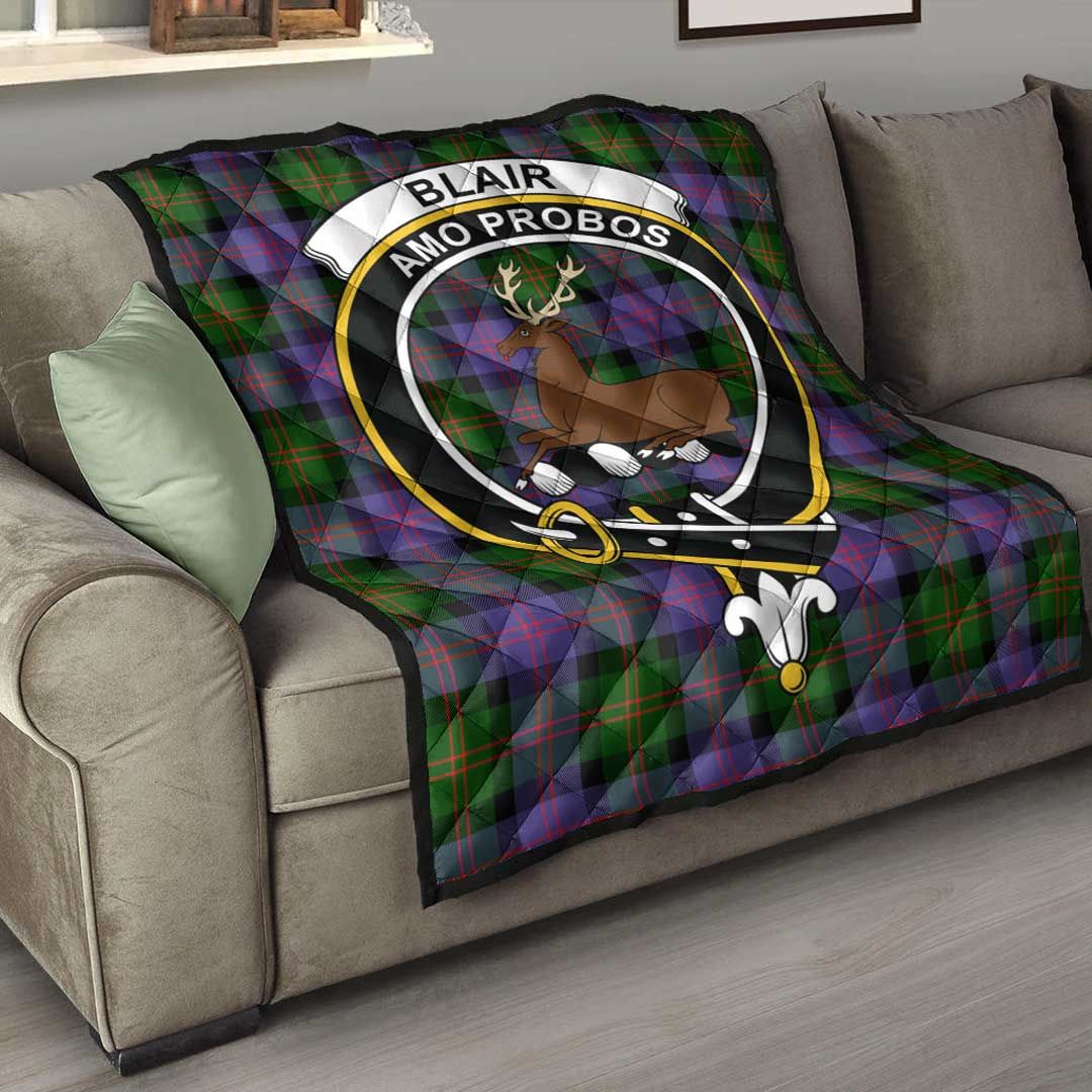 Blair Modern Tartan Crest Quilt