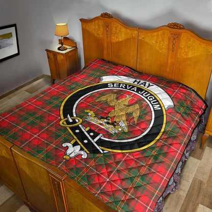 Hay Modern Tartan Crest Quilt