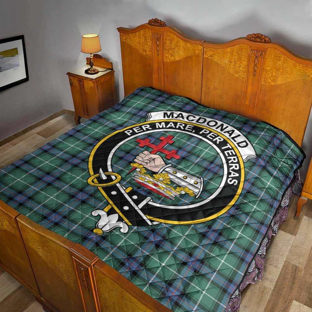 MacDonald of the Isles Hunting Ancient Tartan Crest Quilt