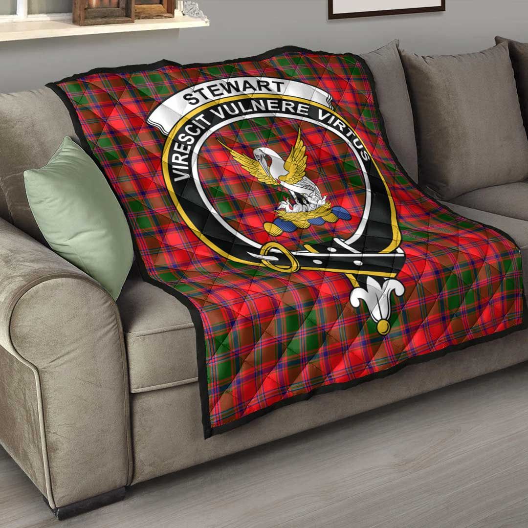 Stewart of Appin Modern Tartan Crest Quilt