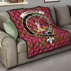 Lumsden Modern Tartan Crest Quilt