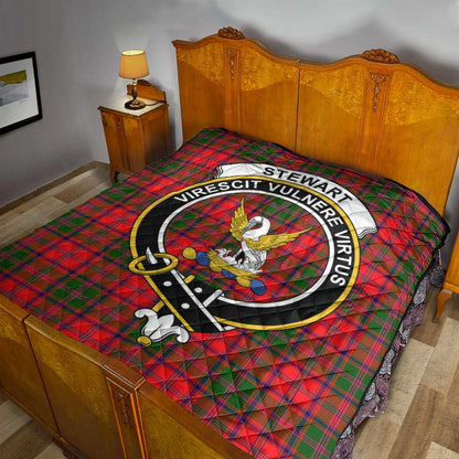 Stewart of Appin Modern Tartan Crest Quilt