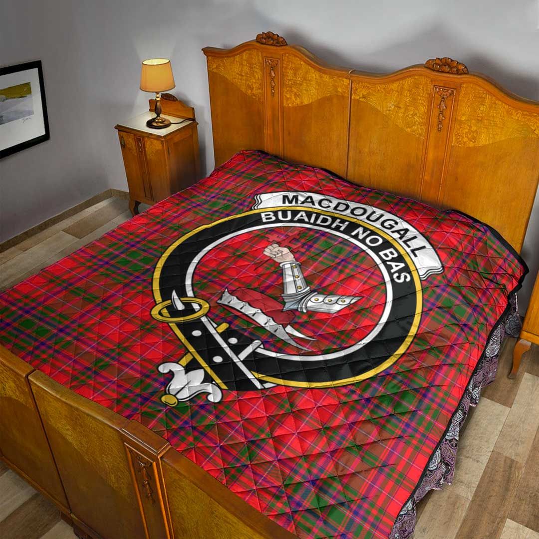 MacDougall Modern Tartan Crest Quilt