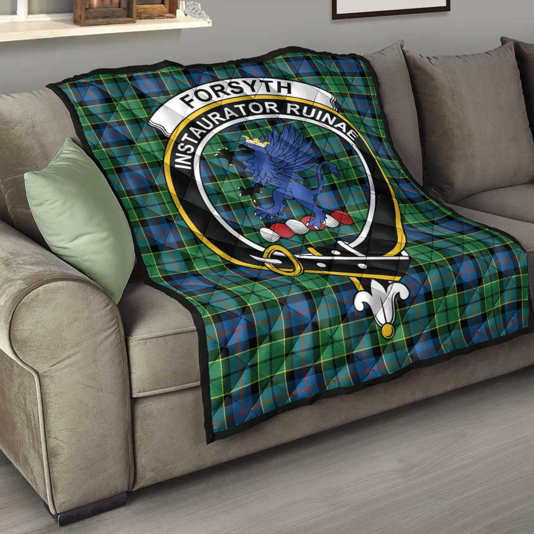 Forsyth Ancient Tartan Crest Quilt