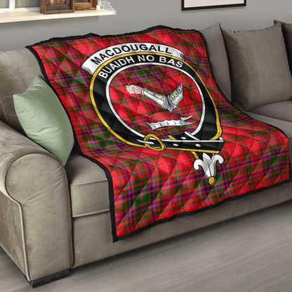 MacDougall Modern Tartan Crest Quilt