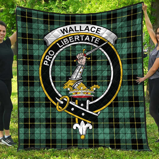 Wallace Hunting Ancient Tartan Crest Quilt