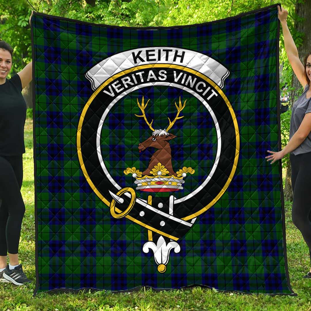 Keith Modern Tartan Crest Quilt