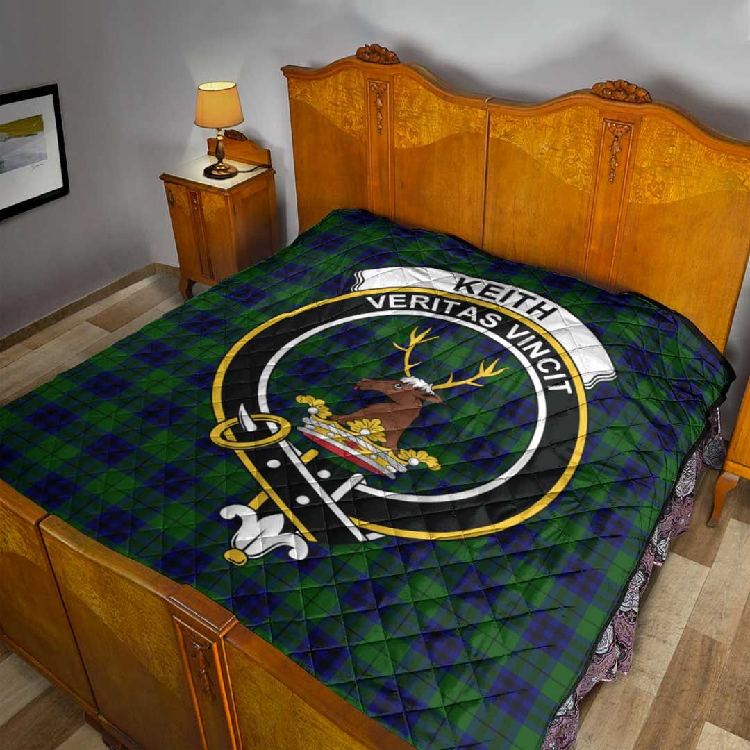 Keith Modern Tartan Crest Quilt