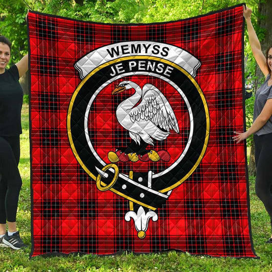 Wemyss Modern Tartan Crest Quilt